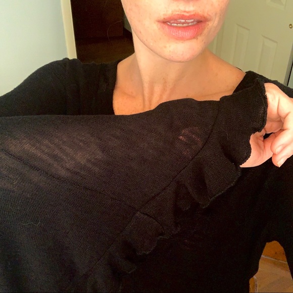 NWT Free People So Dramatic Bell Sleeve Shirt - Picture 3 of 5